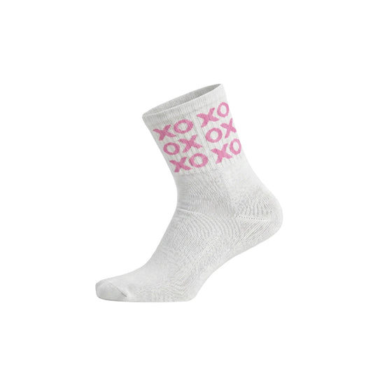 Louluu women's cotton White Xox ankle socks| Louluu