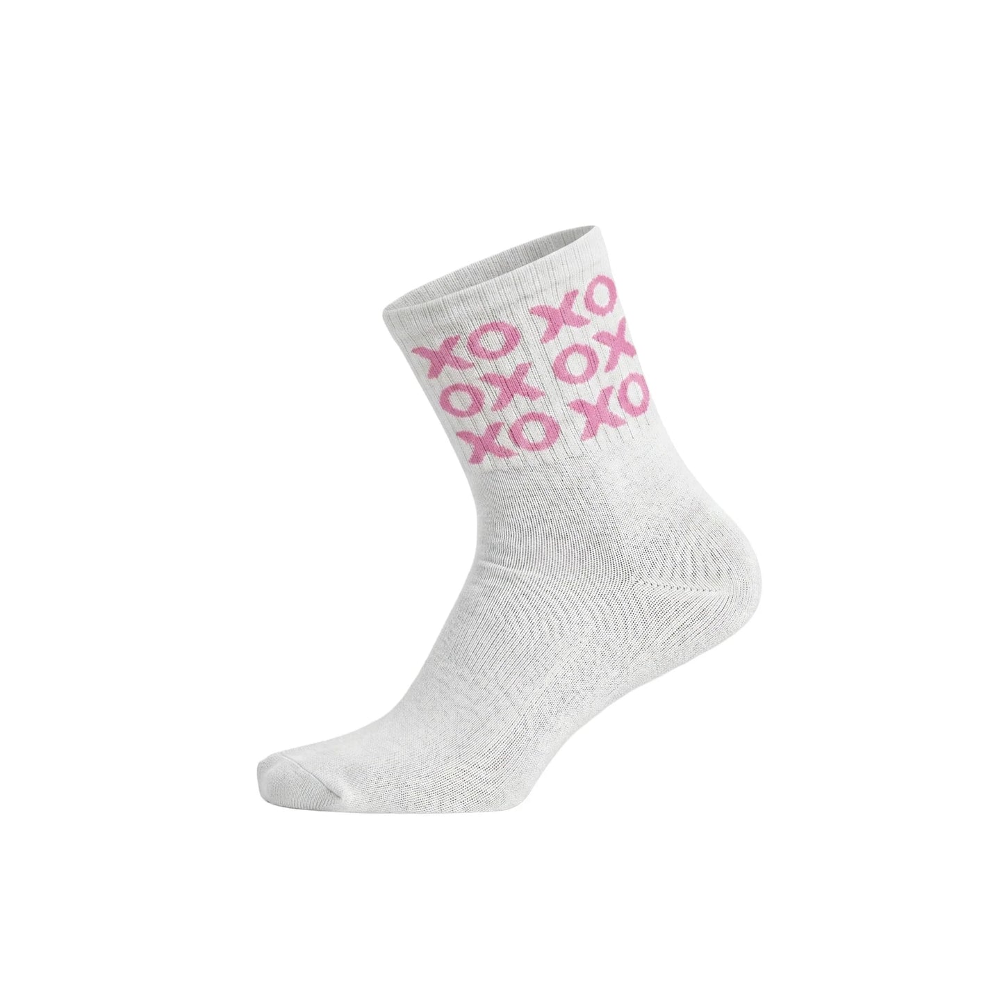 Louluu women's cotton White Xox ankle socks| Louluu