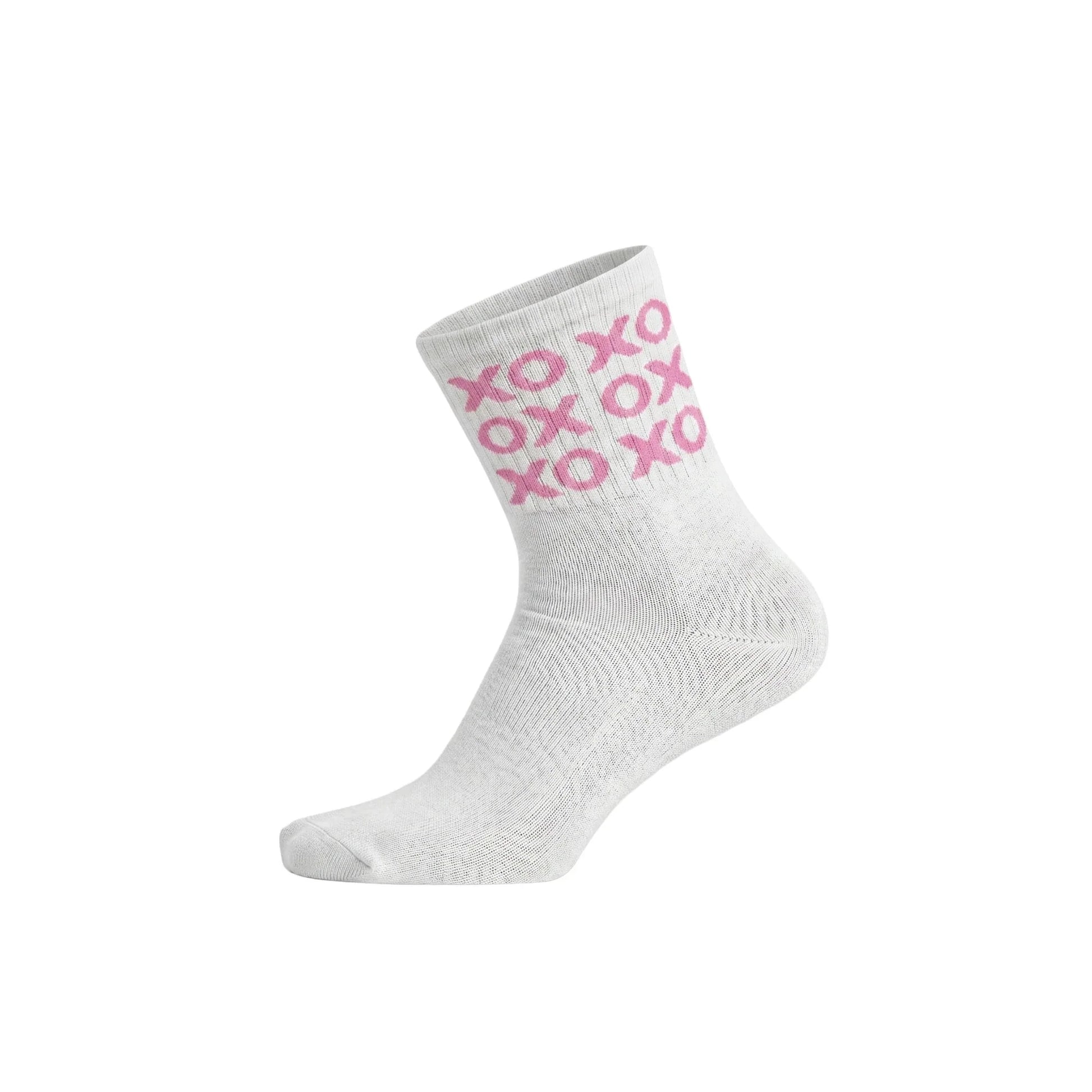 Louluu women's cotton White Xox ankle socks| Louluu