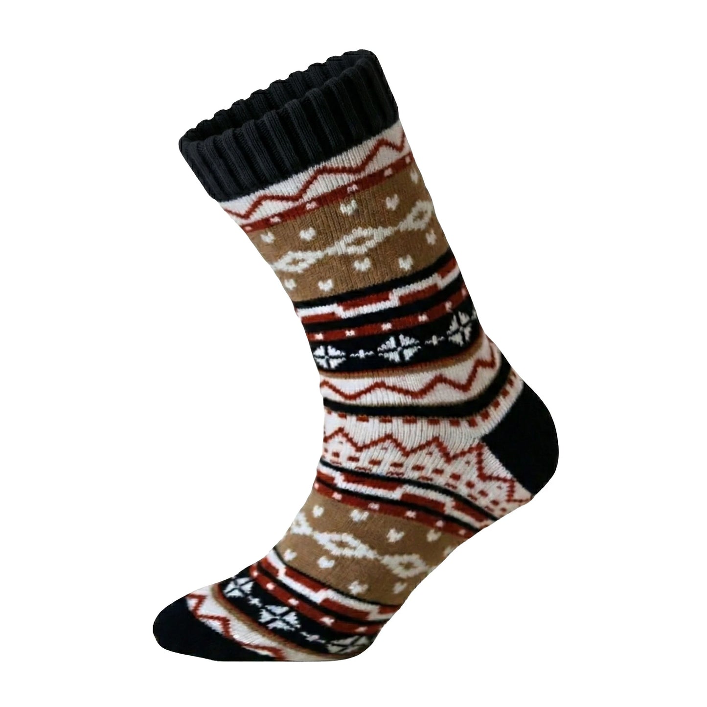 Louluu women's wool Nordic socks — close-up of fabric texture, UK sizes available at Louluu