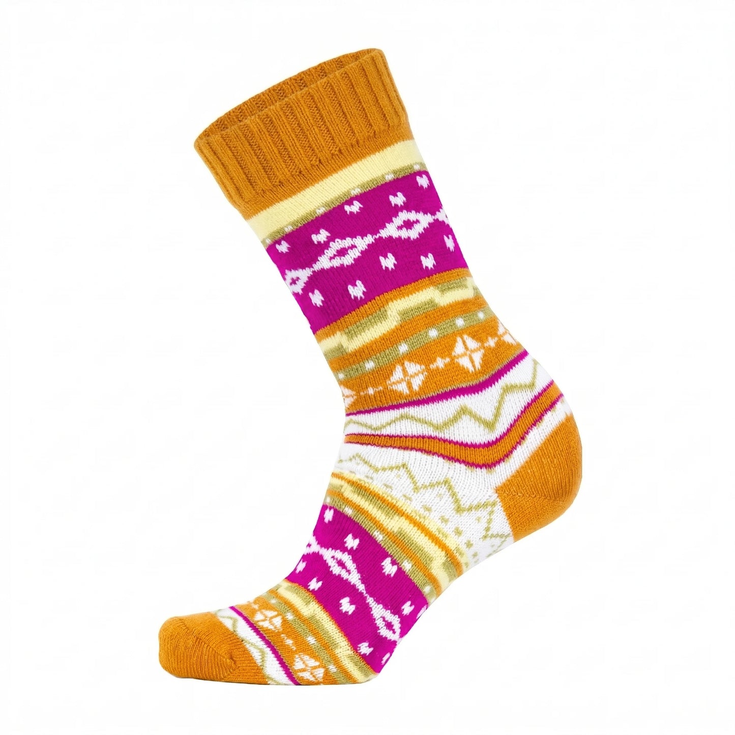 Louluu women's wool Nordic socks — close-up of fabric texture, UK sizes available at Louluu