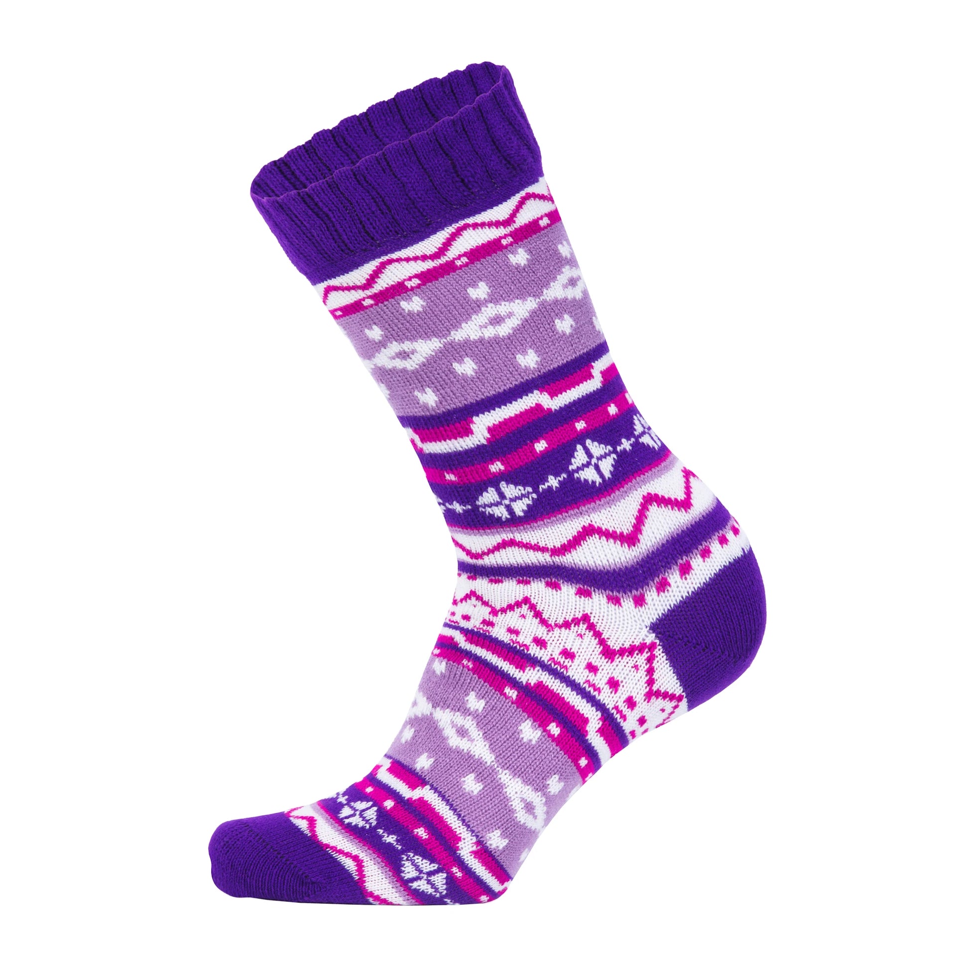 Louluu women's wool Nordic socks — close-up of fabric texture, UK sizes available at Louluu