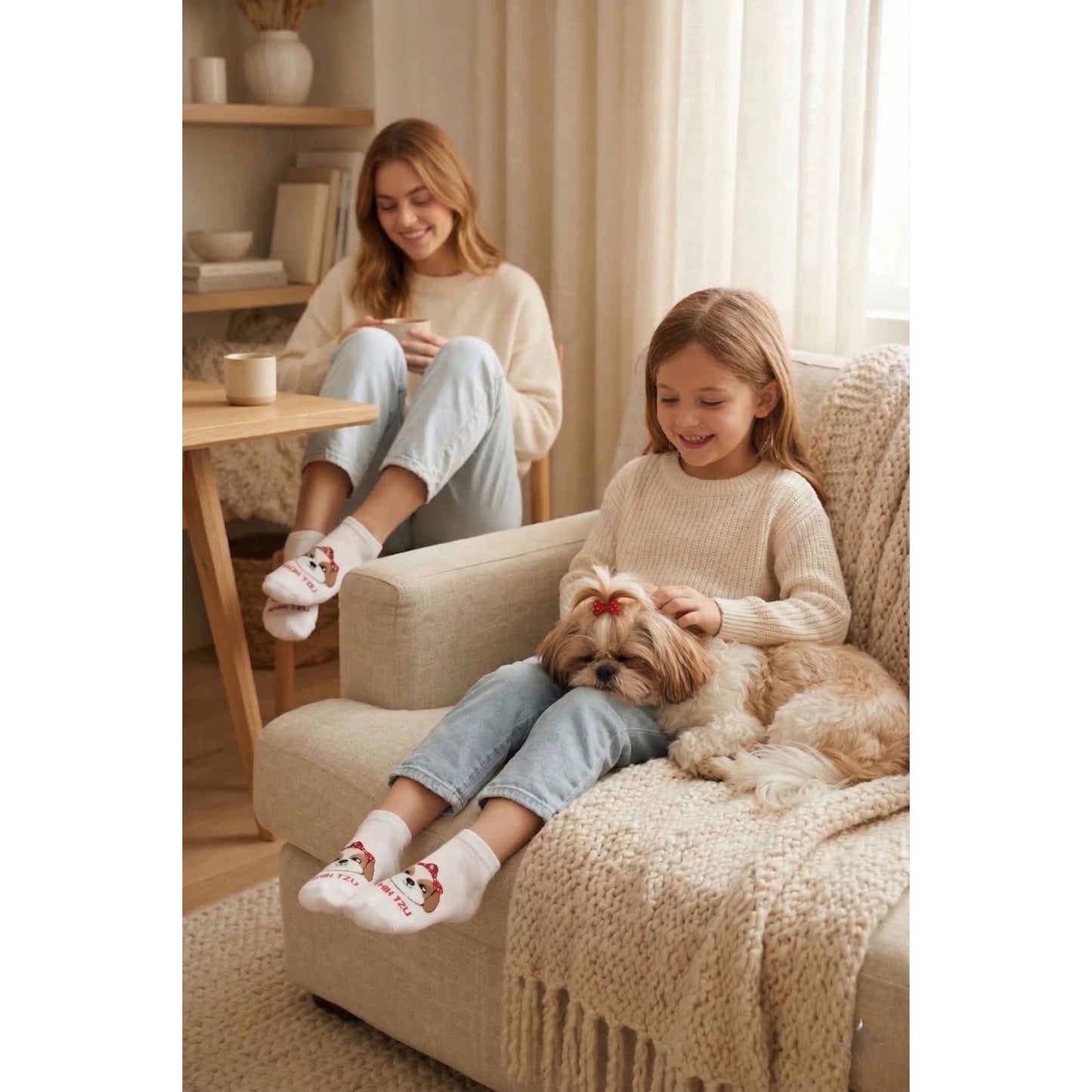 Louluu women's cotton Dog low cut socks — breathable & comfortable | Louluu