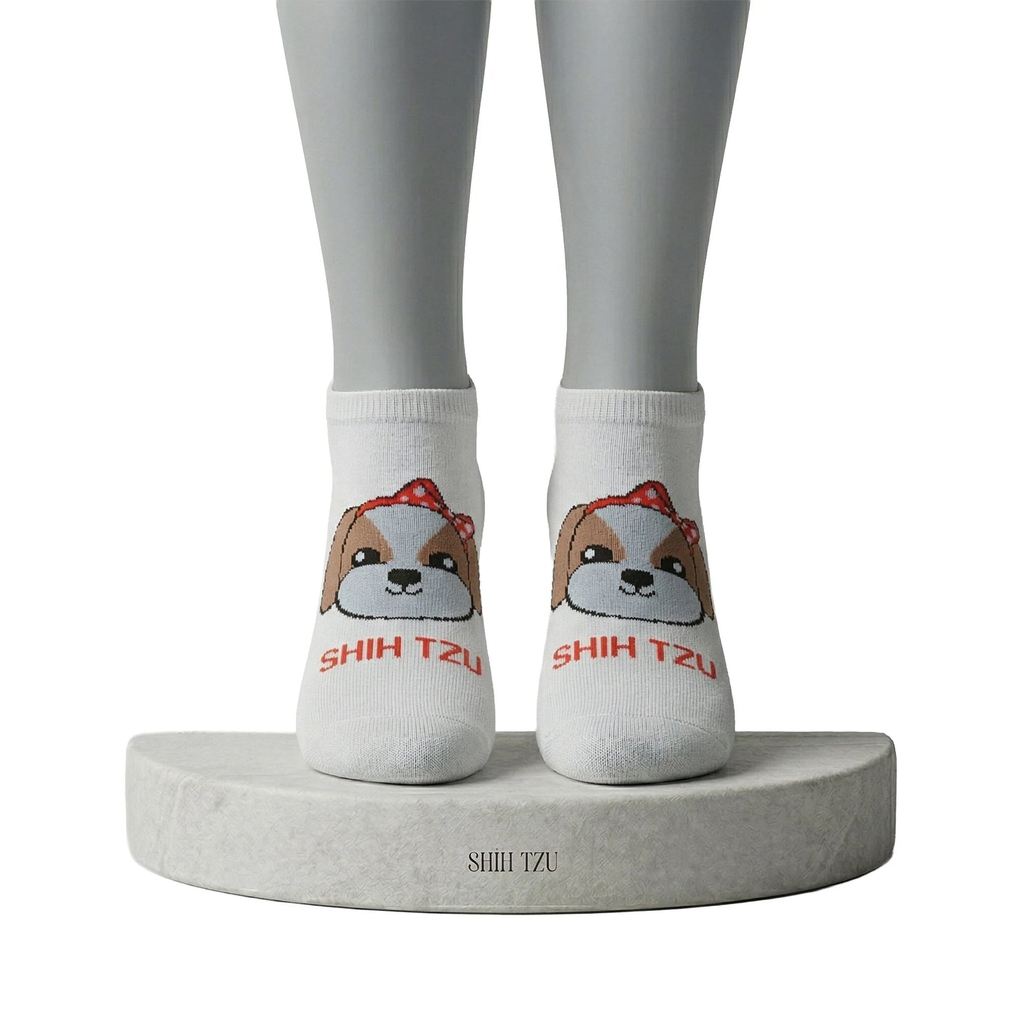 Louluu women's cotton Dog low cut socks — breathable & comfortable | Louluu