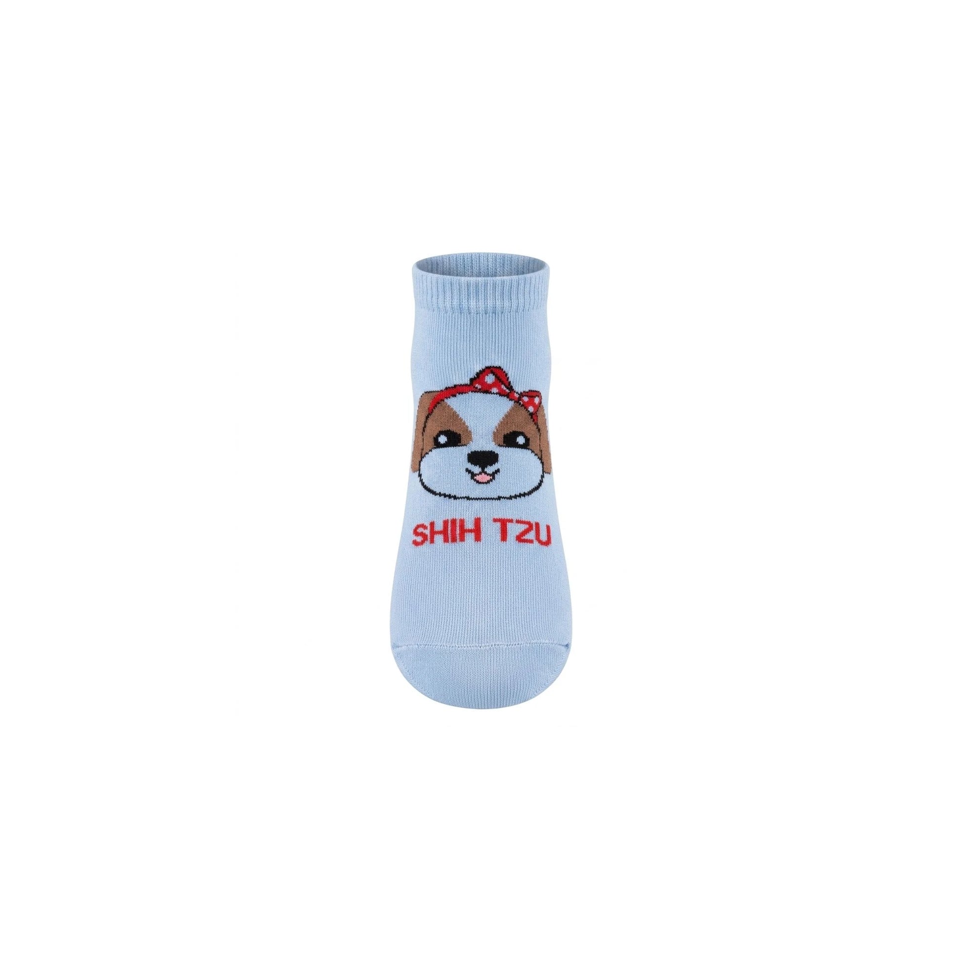 Louluu women's cotton Dog low cut socks — breathable & comfortable | Louluu