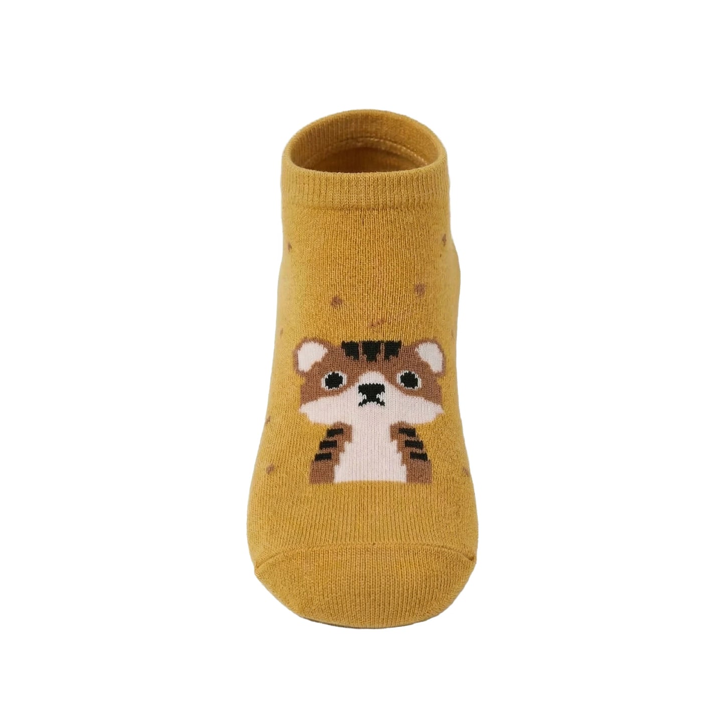 Louluu women's cotton Yellow Cat low cut socks | Louluu