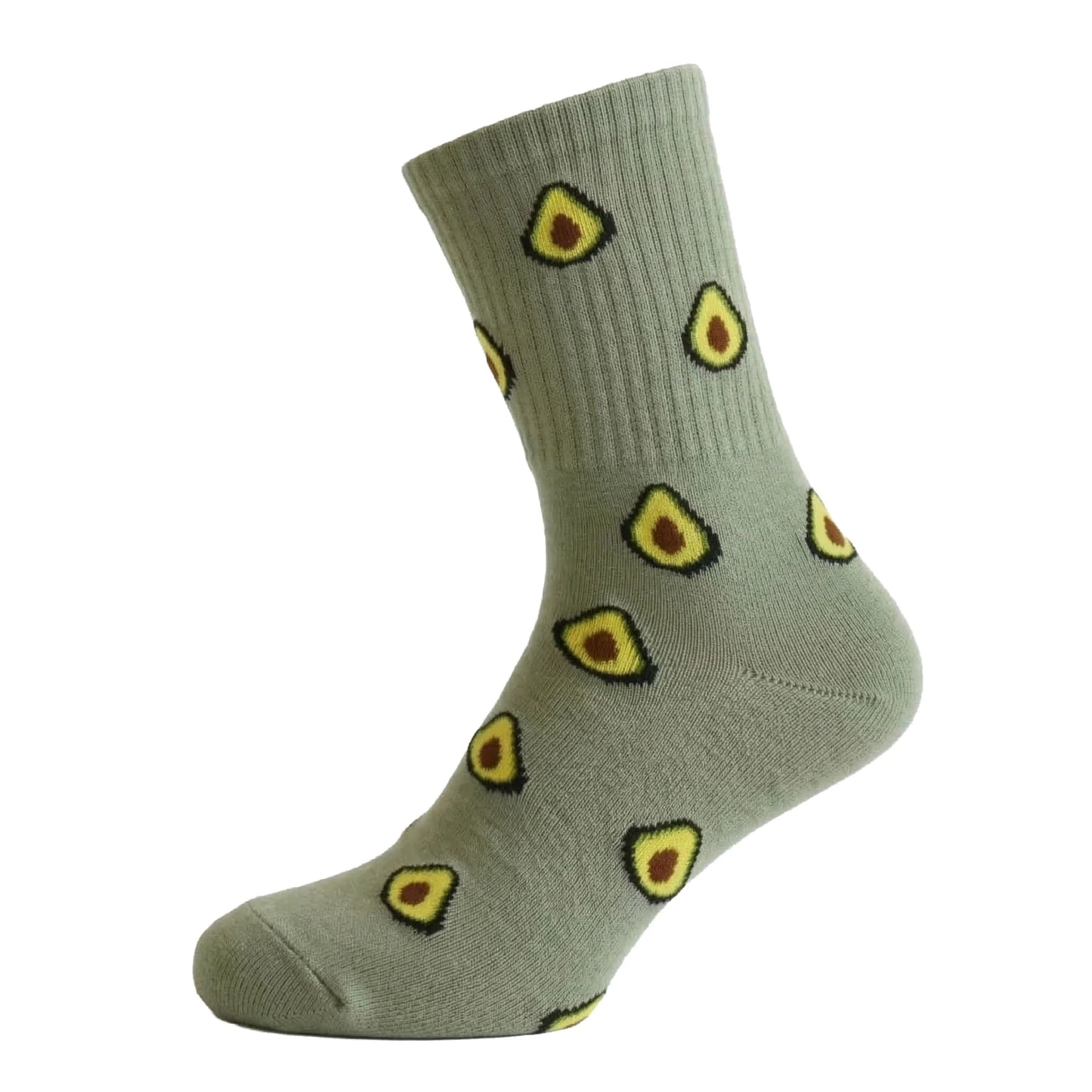 Louluu women's combed cotton Green Avocado tennis socks  breathable | Louluu