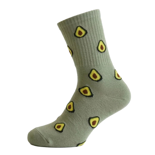Louluu women's combed cotton Green Avocado tennis socks  breathable | Louluu