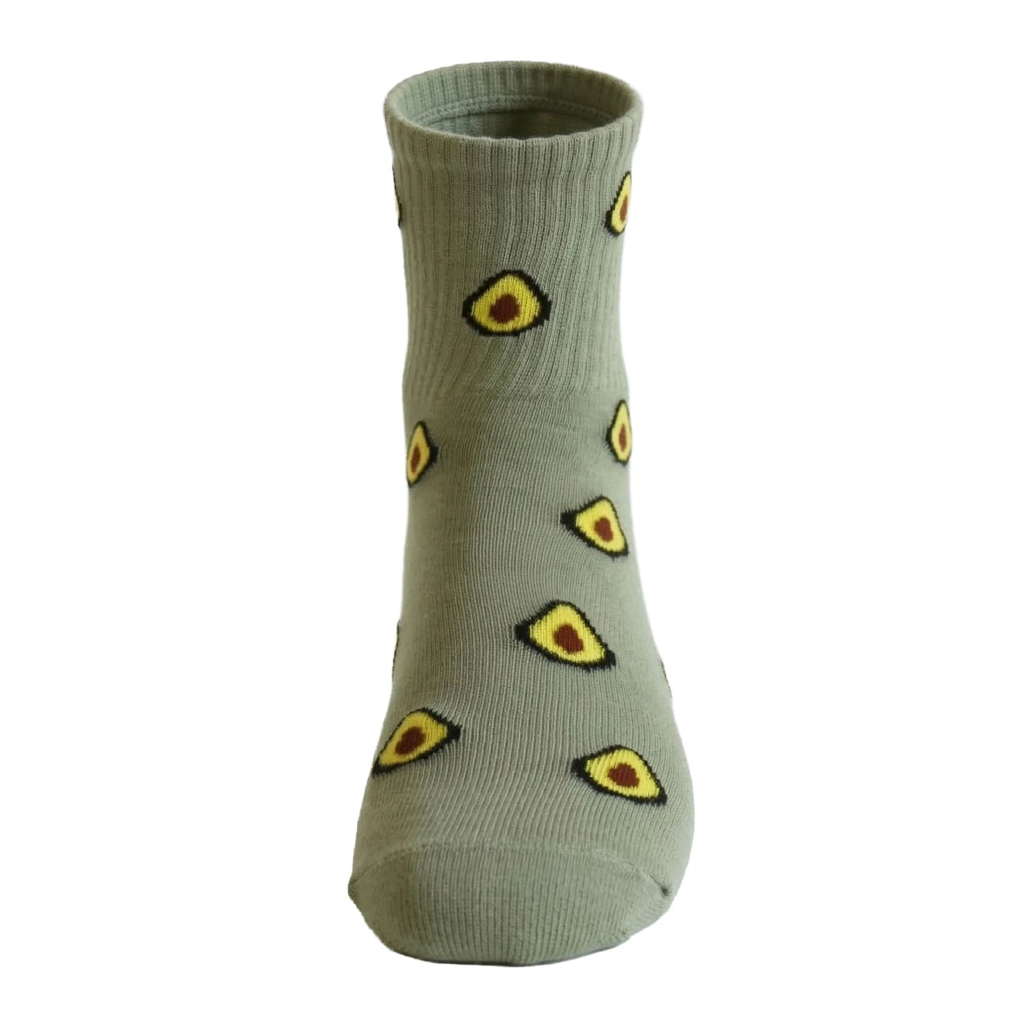Louluu women's combed cotton Green Avocado tennis socks  breathable | Louluu