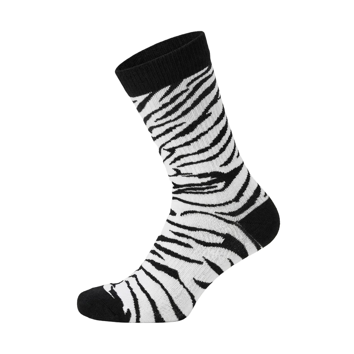 Louluu women's combed cotton White Zebra tennis socks — breathable | Louluu