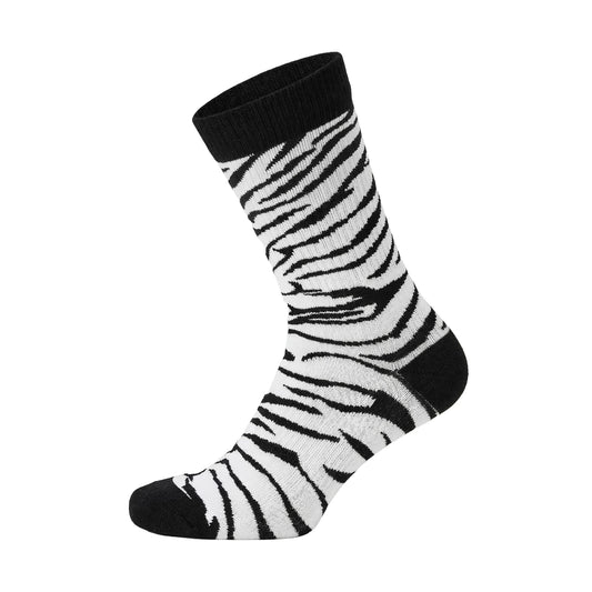 Louluu women's combed cotton White Zebra tennis socks — breathable | Louluu