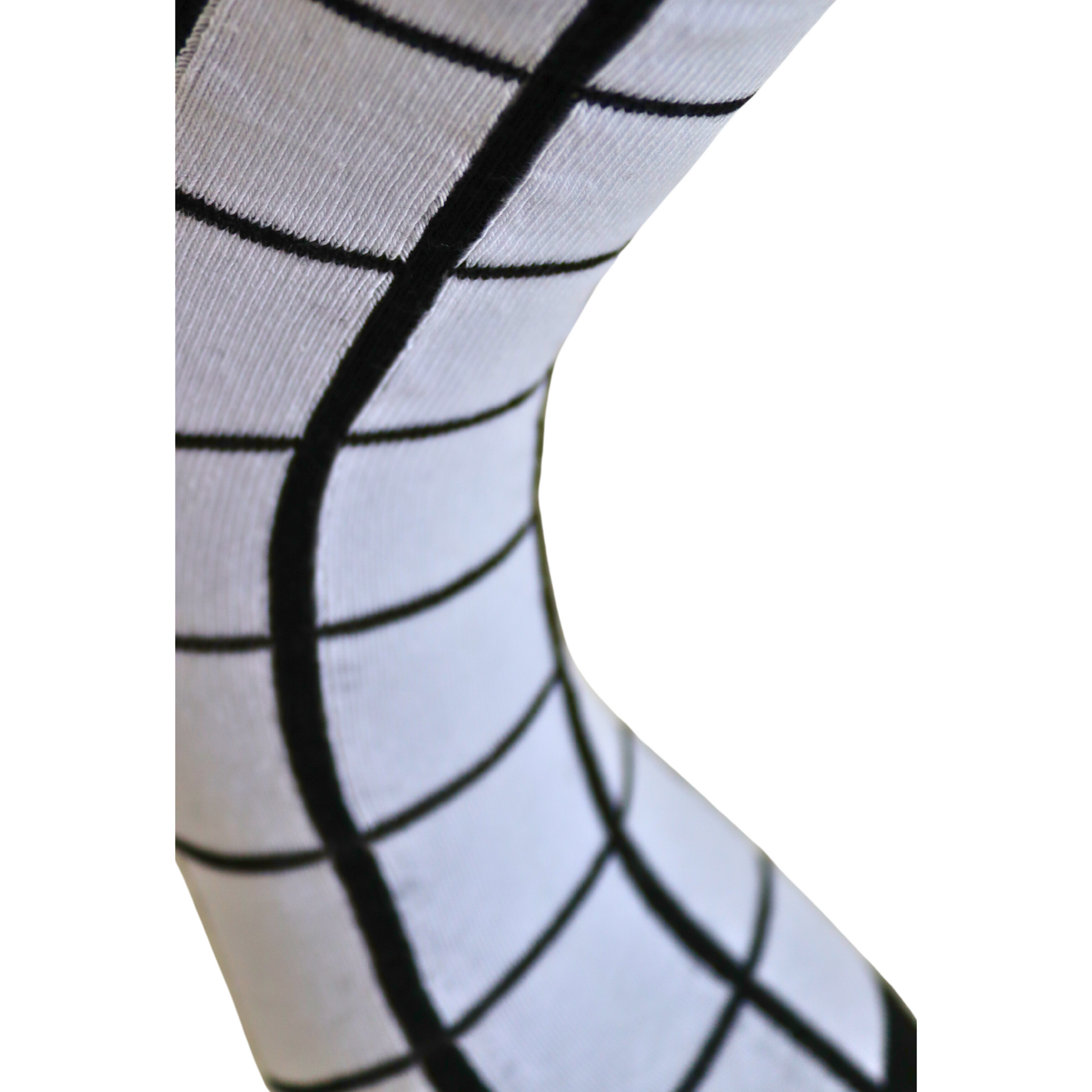 Louluu Women Black Stripe White Colour Tennis Socks