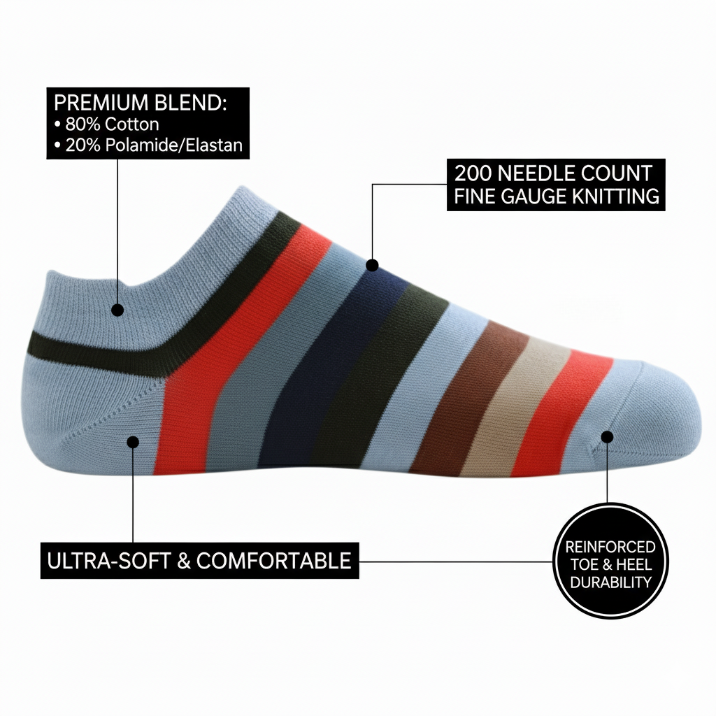 Louluu Stripped Low Cut Socks