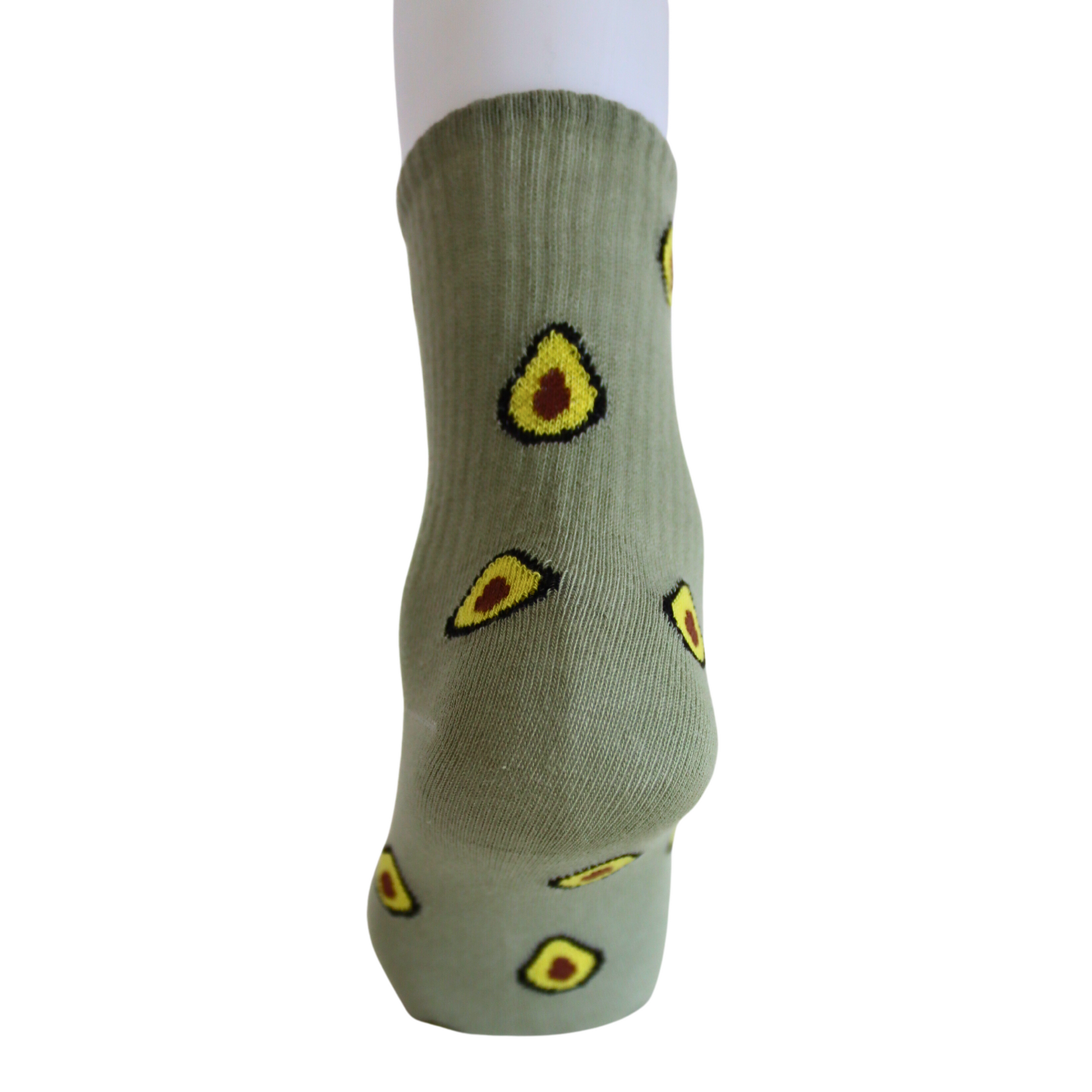 Louluu Women Avocado Green Colour Tennis Socks