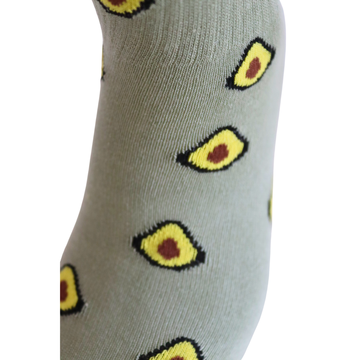 Louluu Women Avocado Green Colour Tennis Socks