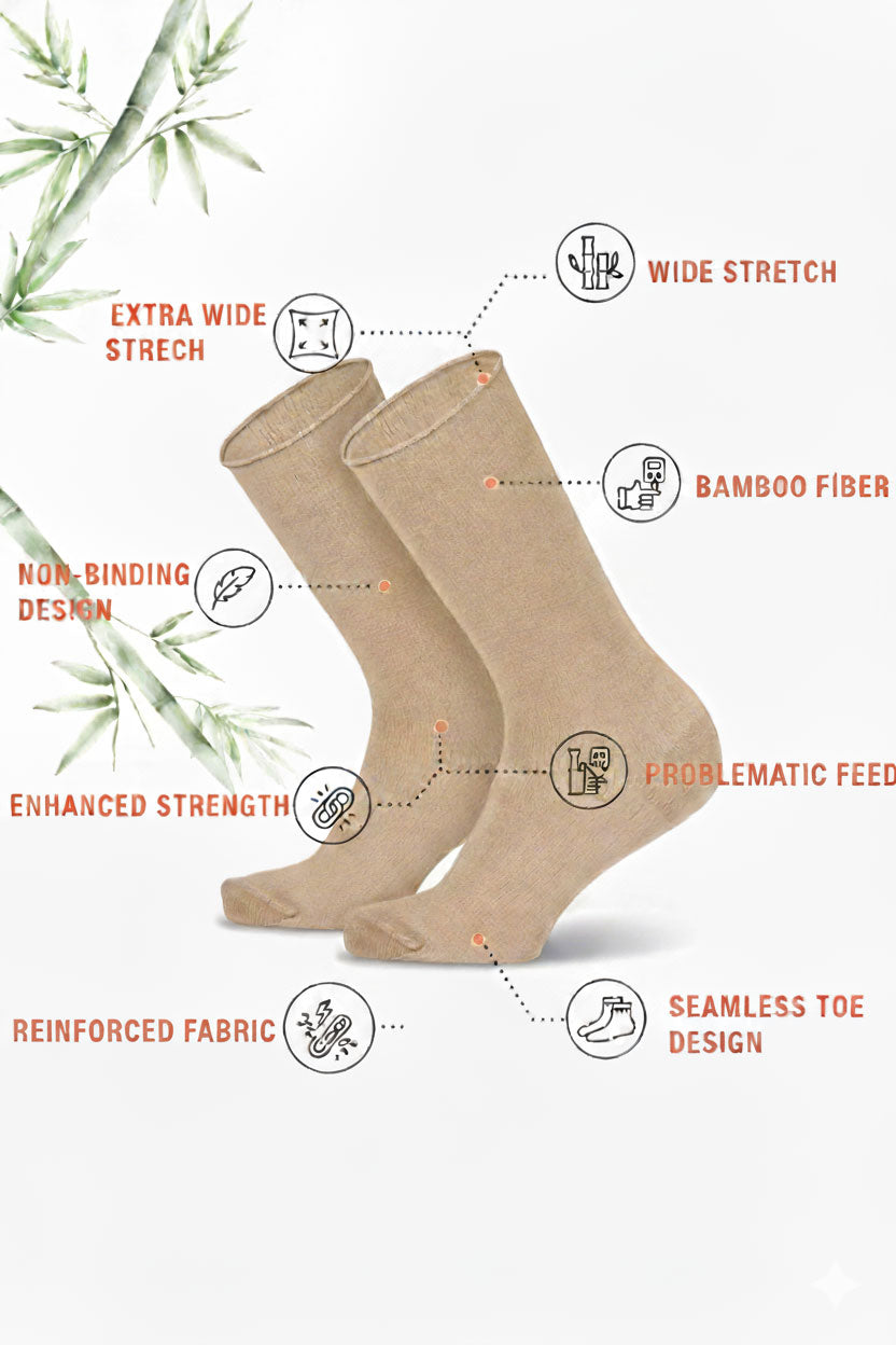 Louluu Diabetic Crew Socks