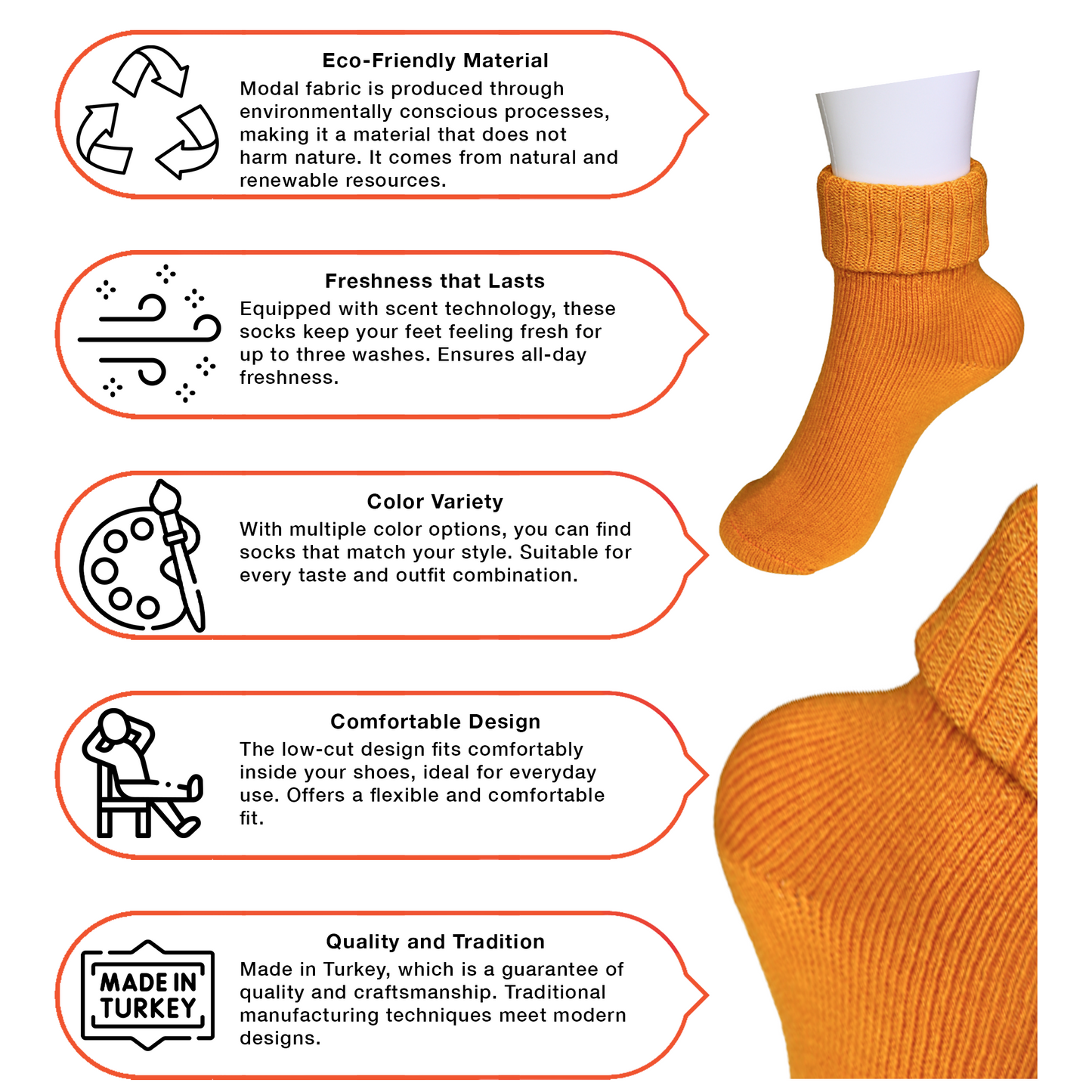 Louluu Wool Turn Cuff Socks