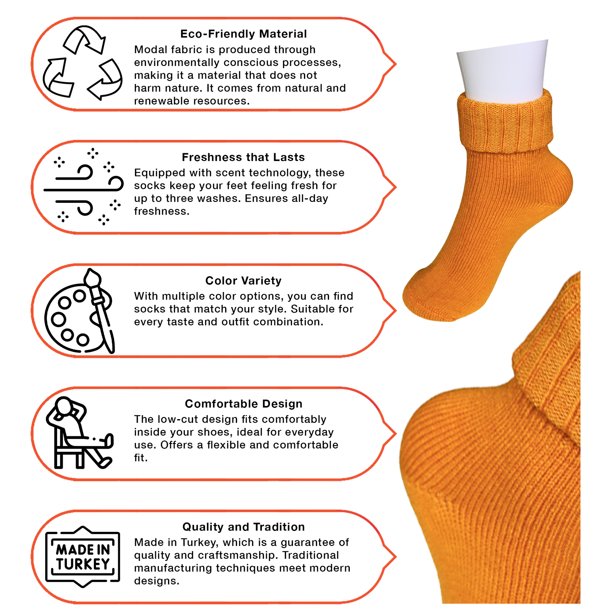Louluu Wool Turn Cuff Socks