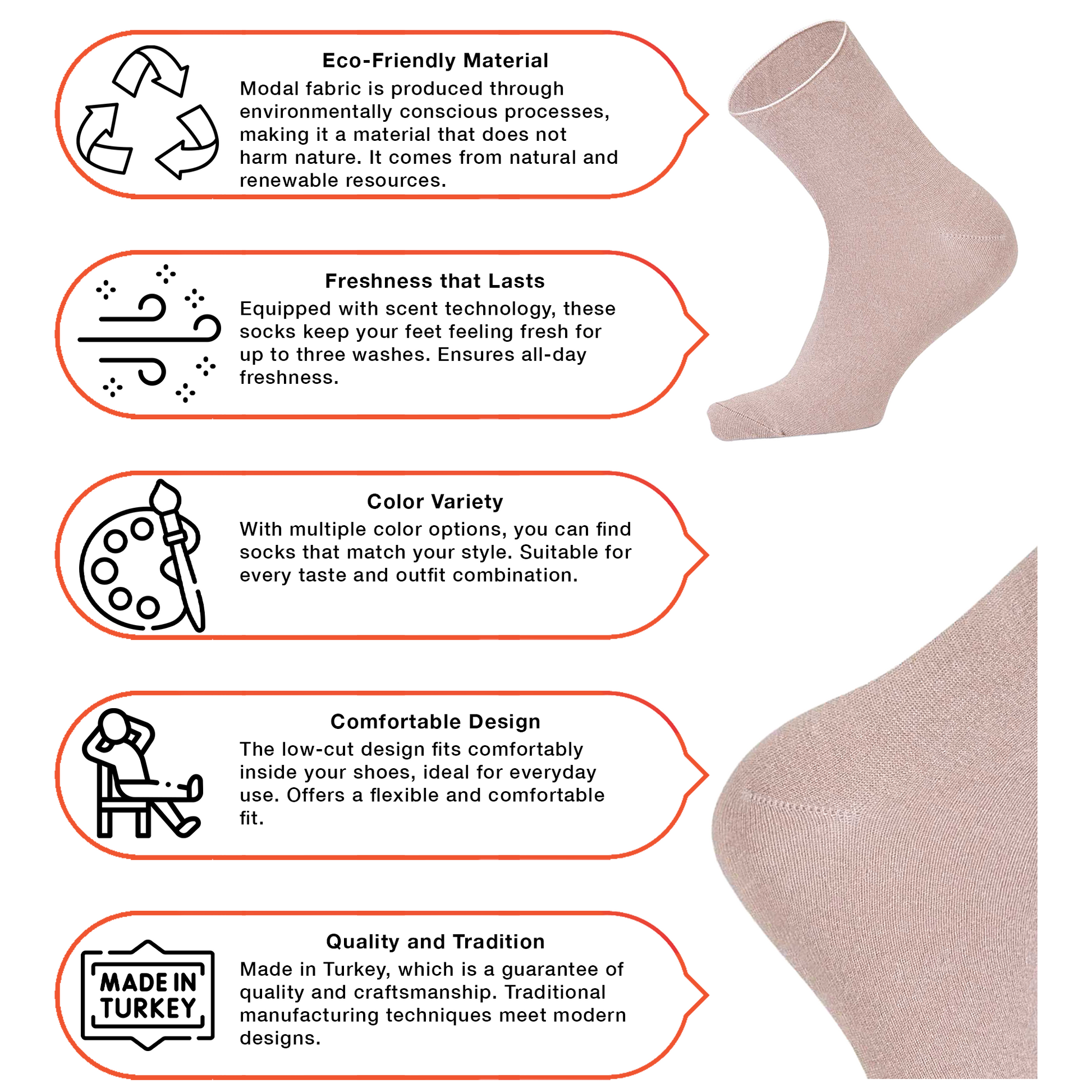 Louluu Women Bamboo Diabetic Ankle Socks