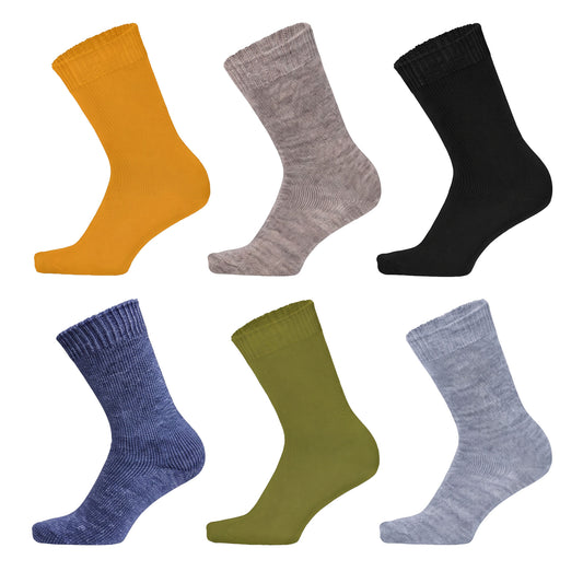 Louluu women's lambswool socks — seamless — front view | Louluu