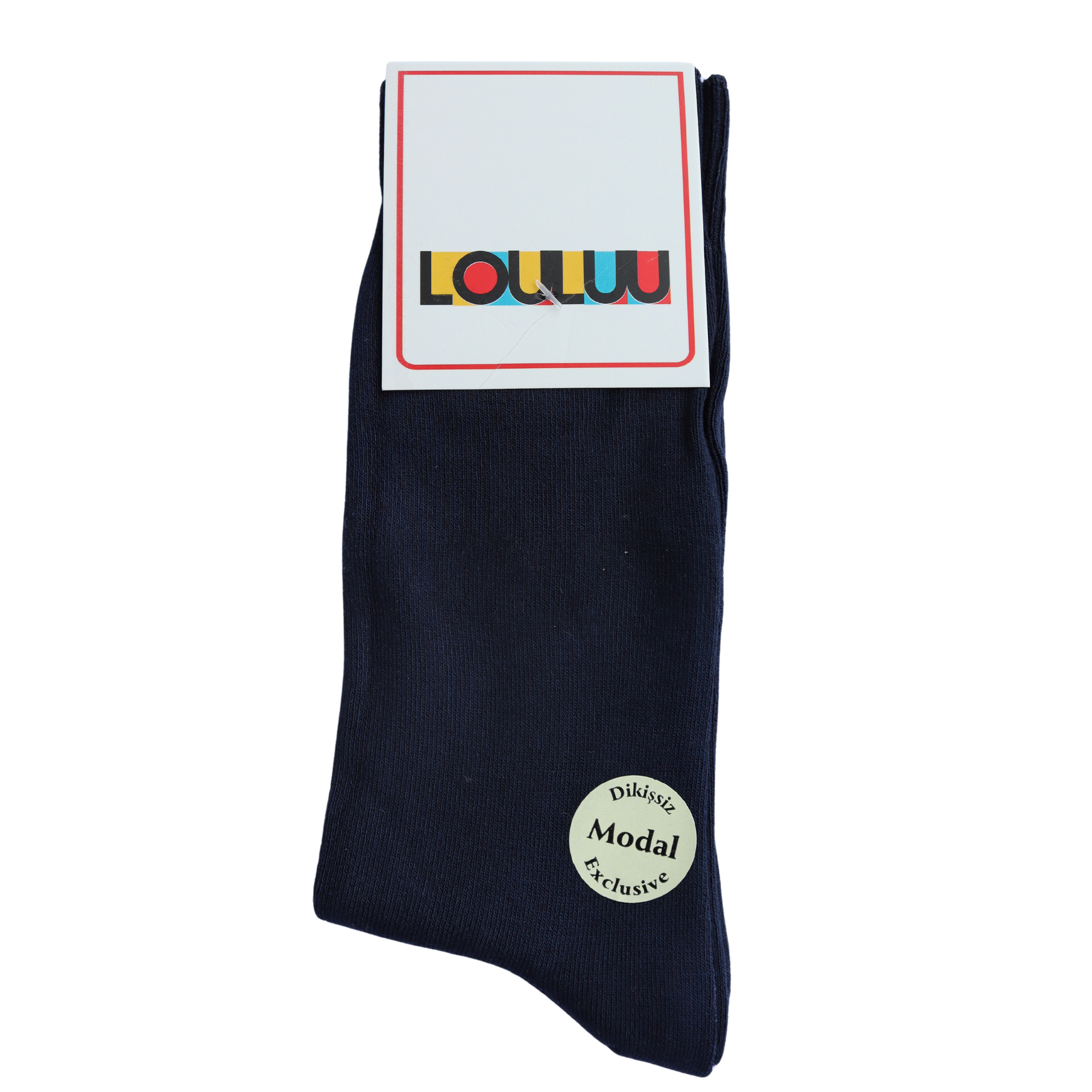 Louluu Men Dark Blue Colour Bamboo Socks