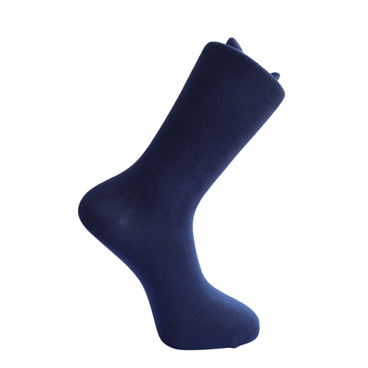 Louluu Men Dark Blue Colour Bamboo Socks