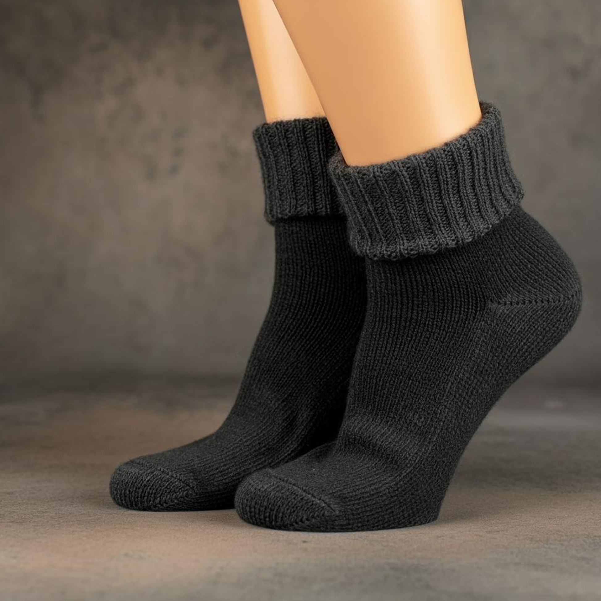 Louluu Wool Turn Cuff Socks