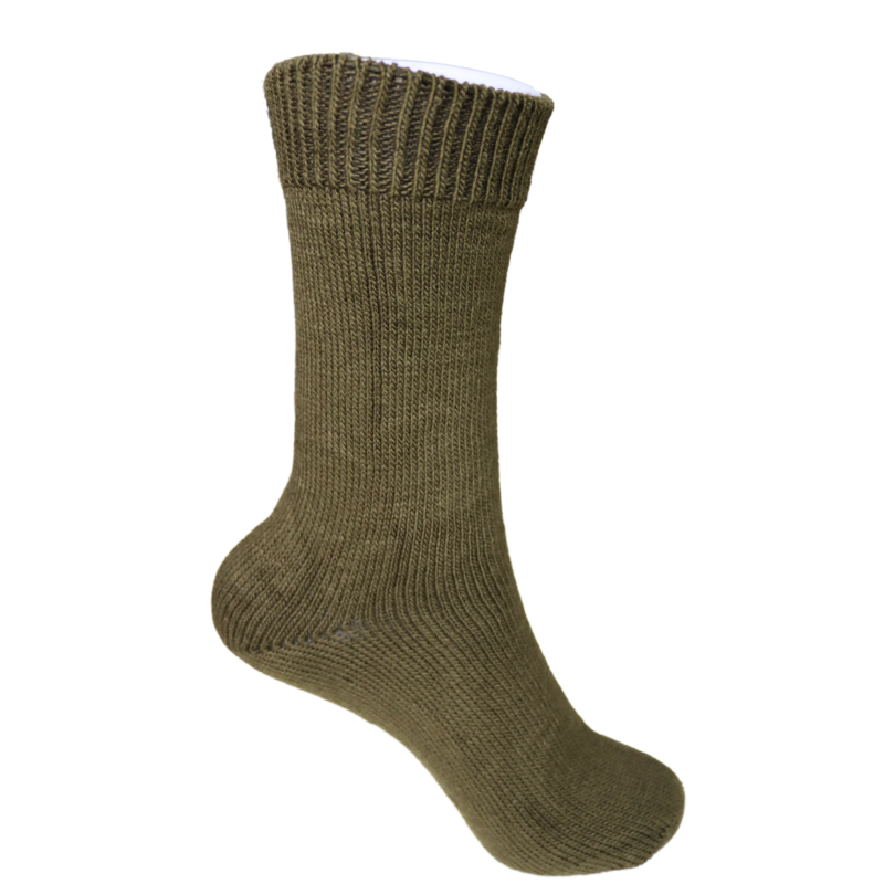 Women Lambswool Green Colour Socks