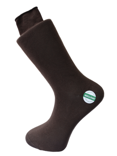 men Bamboo Brown Diabetic Socks