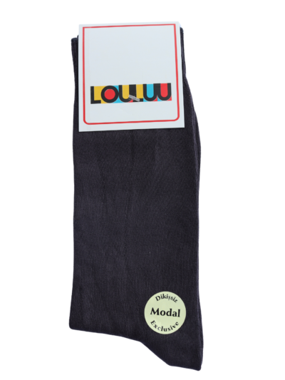 Louluu Smoke Grey Bamboo Socks